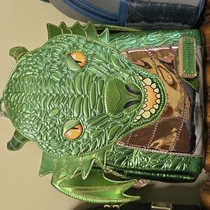 Loungefly Limited Edition Metallic Green Dragon Backpack